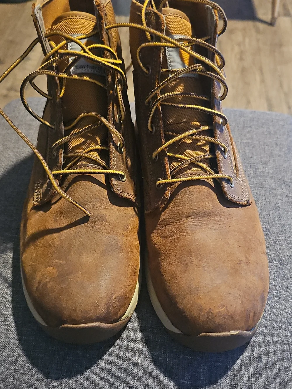 Carhartt Brown Boots Lace-Up Casual Outdoor Style Size 12 Men Work
